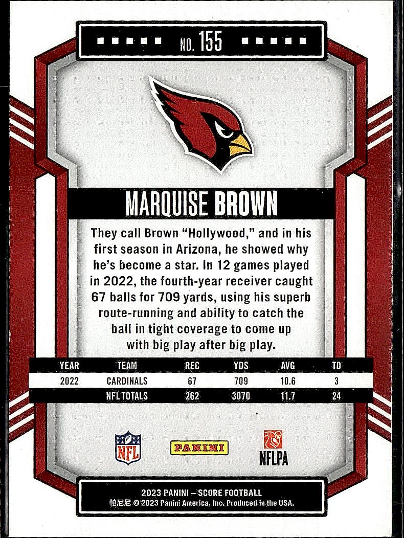 2023 Score #155 Marquise Brown