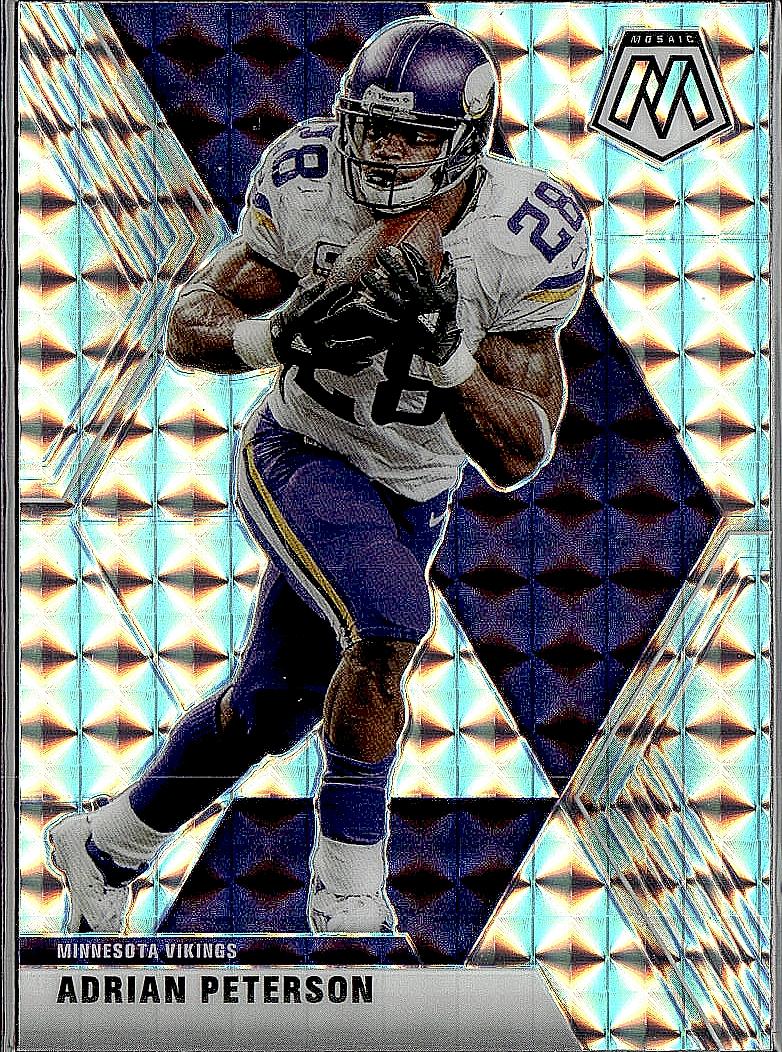 2020 Panini Mosaic #132 Adrian Peterson Prizm Silver