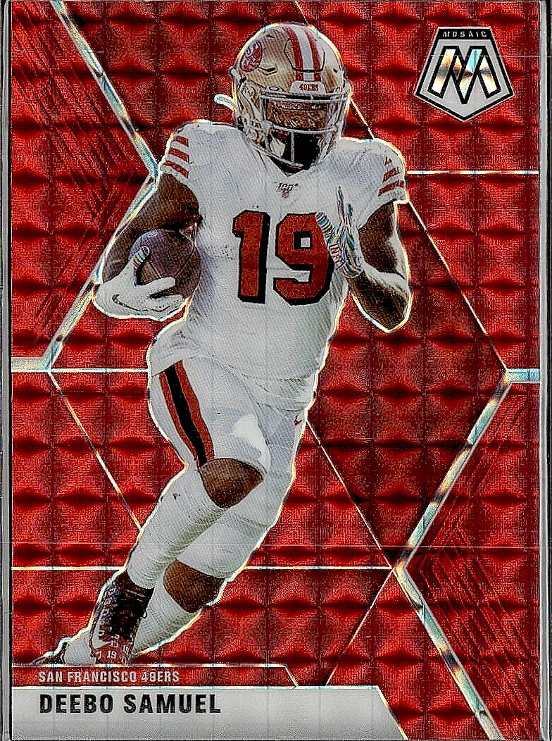 2020 Panini Mosaic #177 Deebo Samuel Prizm Reactive Red