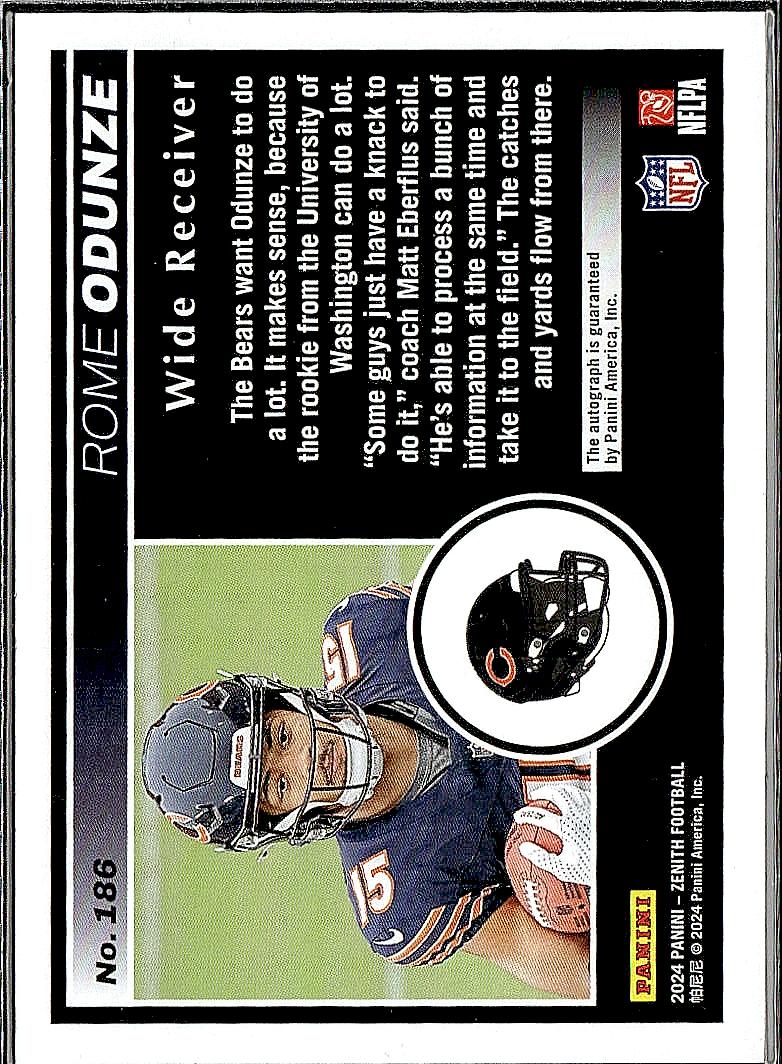 2024 Donruss Rome Odunze Red Auto