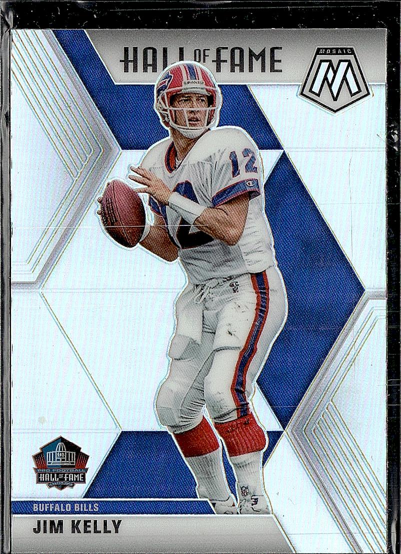 2020 Panini Mosaic #295 Jim Kelly Prizm Silver