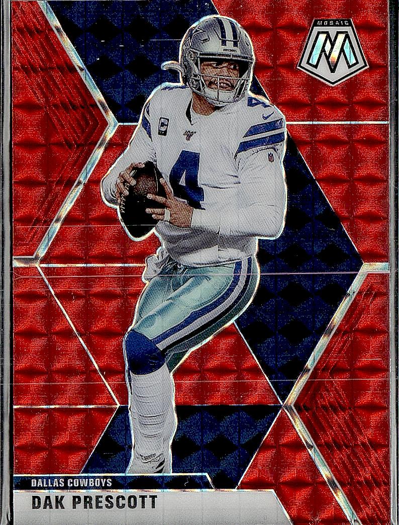2020 Panini Mosaic #58 Dak Prescott Prizm Red