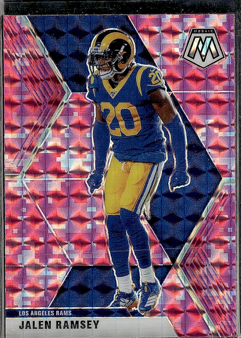 2020 Panini Mosaic #120 Jalen Ramsey Prizm Camo Pink