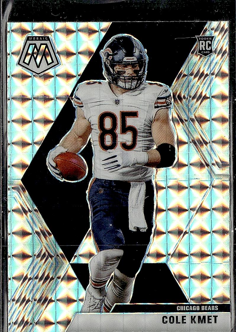 2020 Panini Mosaic #218 Cole Kmet Prizm Silver