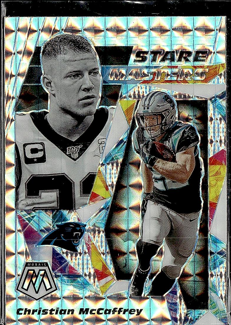 2020 Panini Mosaic #SM22 Christian McCaffrey Silver Prizm