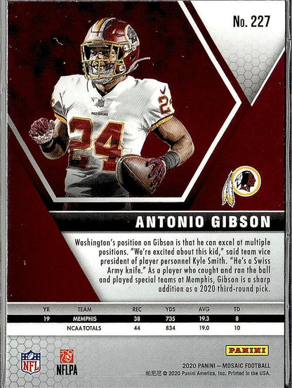 2020 Panini Mosaic #227 Antonio Gibson