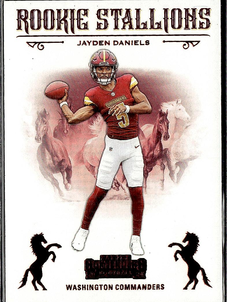 2024 Panini Contenders #3 Jayden Daniels Rookie Stallions Bronze