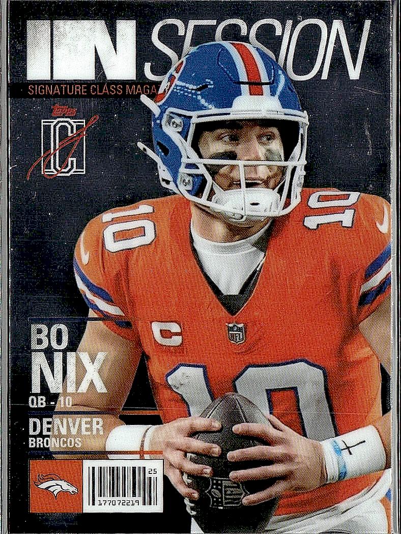 2025 Topps Signature Class #IS-7 Bo Nix In Session