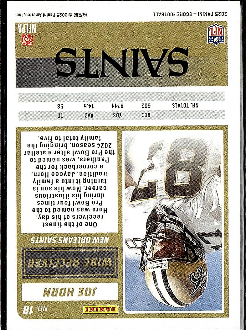 2025 Score #18 Joe Horn