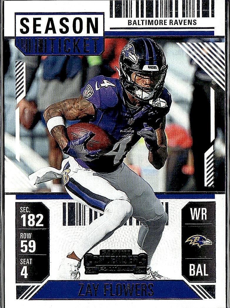 2024 Panini Contenders #8 Zay Flowers Retail