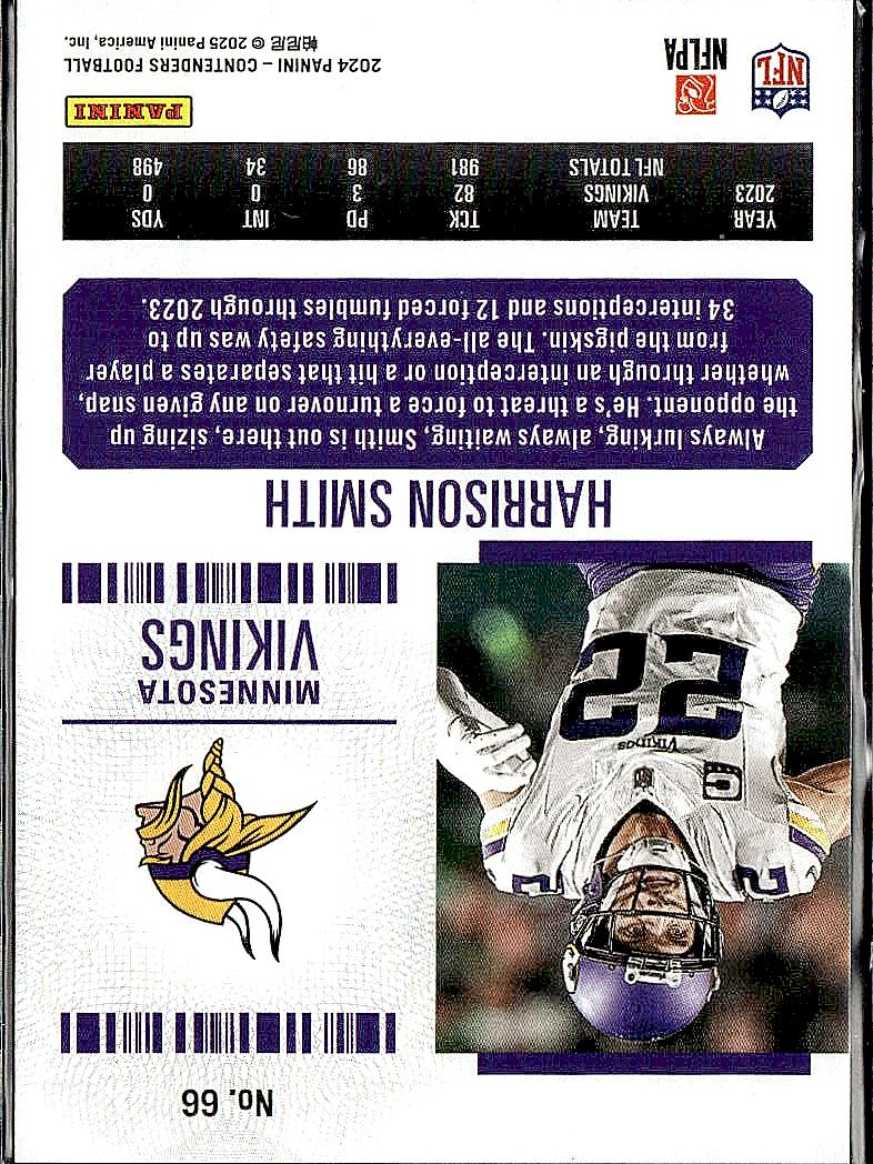 2024 Panini Contenders #66 Harrison Smith Retail