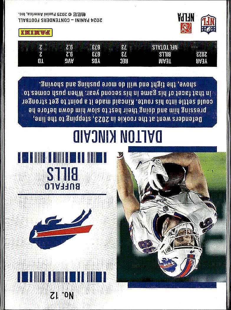 2024 Panini Contenders #12 Dalton Kincaid Retail