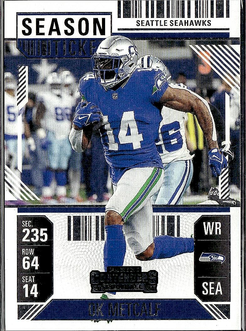 2024 Panini Contenders #91 DK Metcalf Game Ticket Bronze