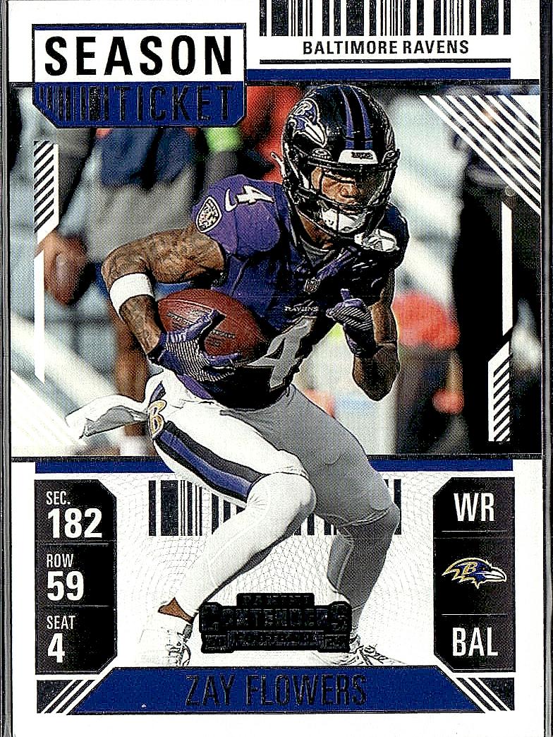 2024 Panini Contenders #8 Zay Flowers Retail