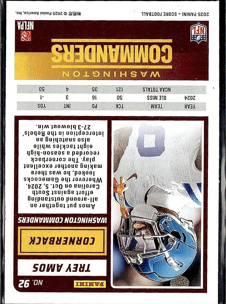 2025 Score #92 Trey Amos