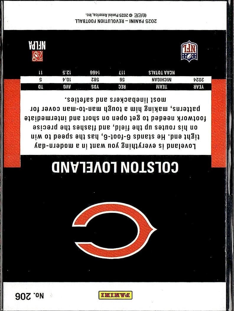 2025 Panini Revolution #206 Colston Loveland