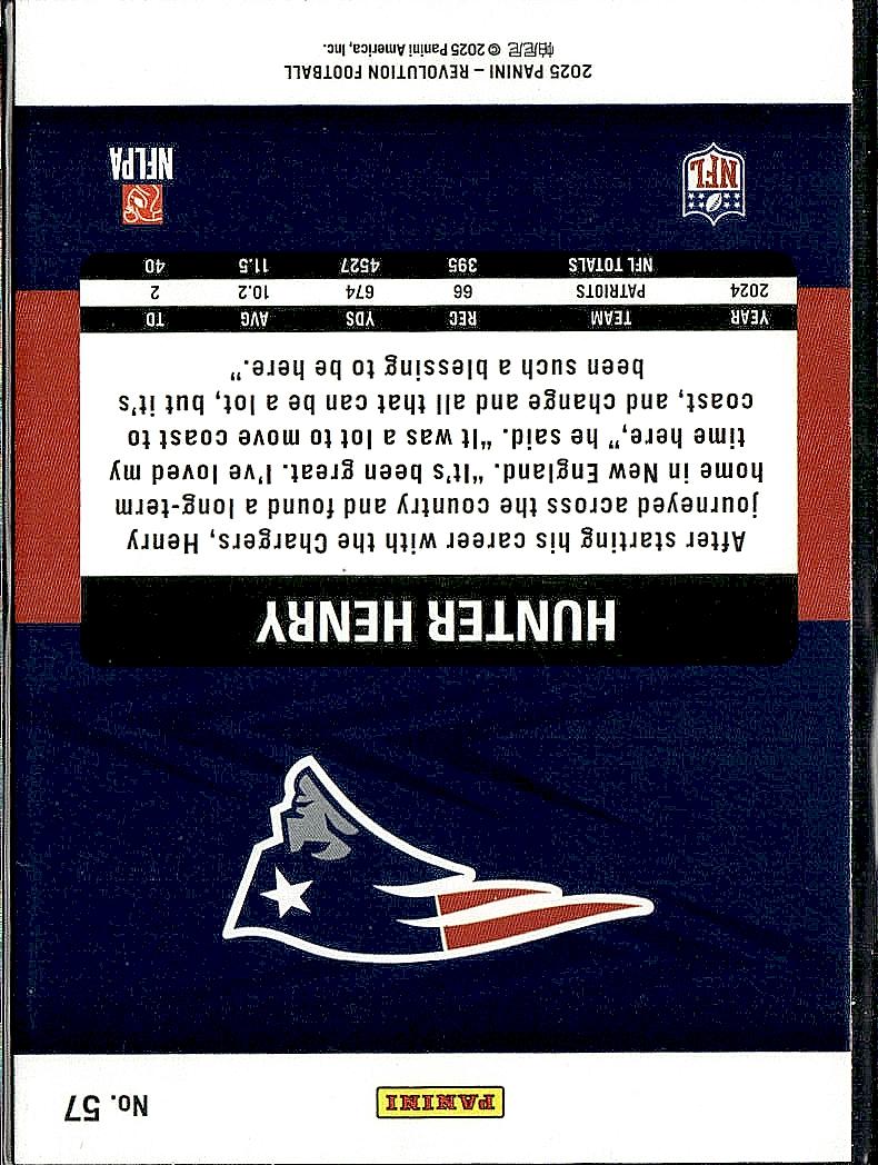 2025 Panini Revolution #57 Hunter Henry