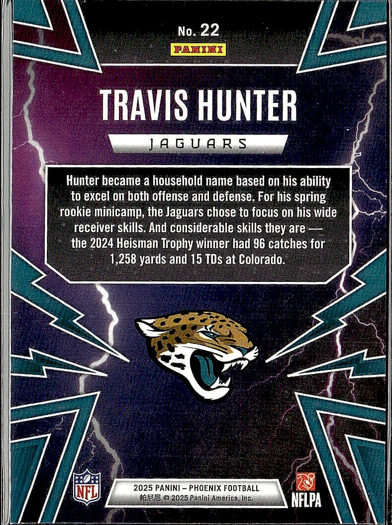 2025 Panini Phoenix #22 Travis Hunter Thunderbirds