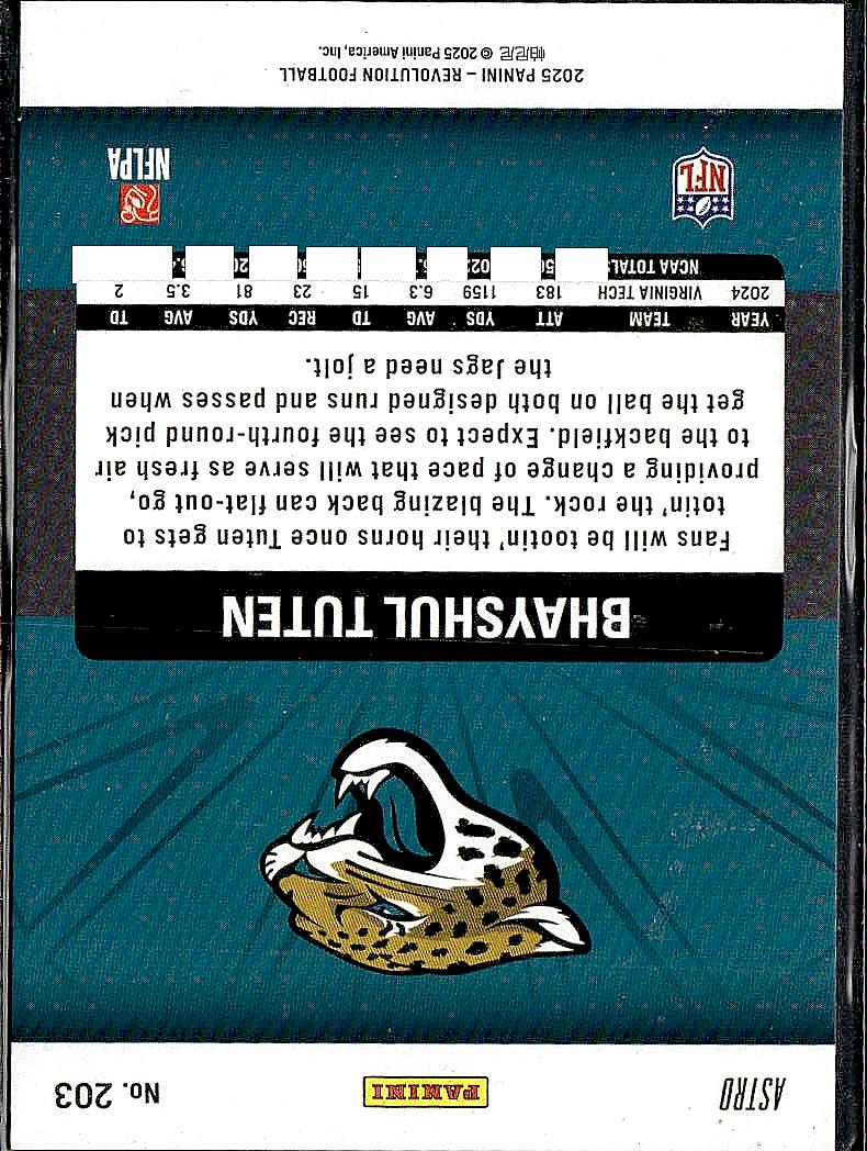 2025 Panini Revolution #203 Bhayshul Tuten