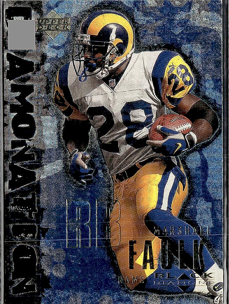 2000 Upper Deck Black Diamond #D1 Marshall Faulk Diamonation