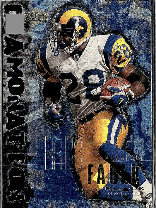 2000 Upper Deck Black Diamond #D1 Marshall Faulk Diamonation