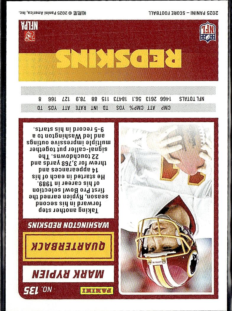 2025 Score #135 Mark Rypien