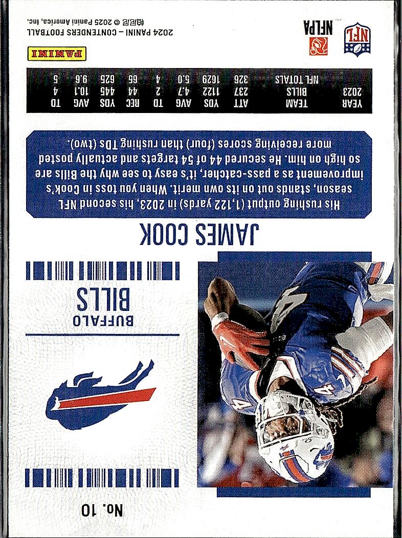 2024 Panini Contenders #10 James Cook Retail