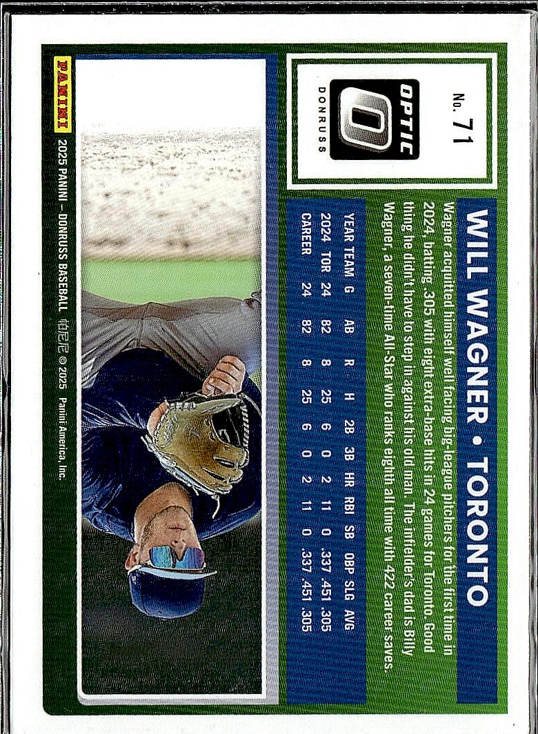 2025 Donruss #71 Will Wagner Optic