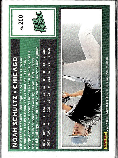 2025 Donruss #200 Noah Schultz Liberty