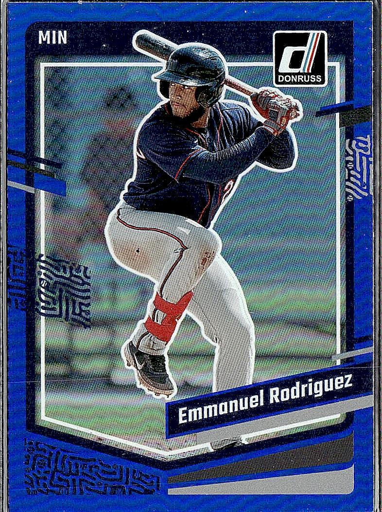 2023 Donruss #137 Emmanuel Rodriguez Holo Blue