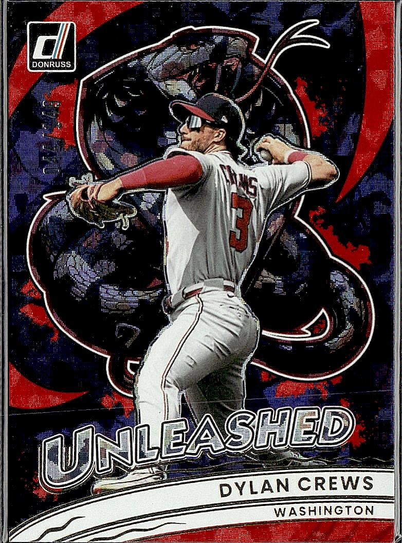 2026 Donruss #4 Dylan Crews Unleashed Red Ice #/149