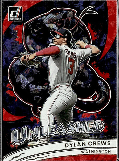 2026 Donruss #4 Dylan Crews Unleashed Red Ice #/149