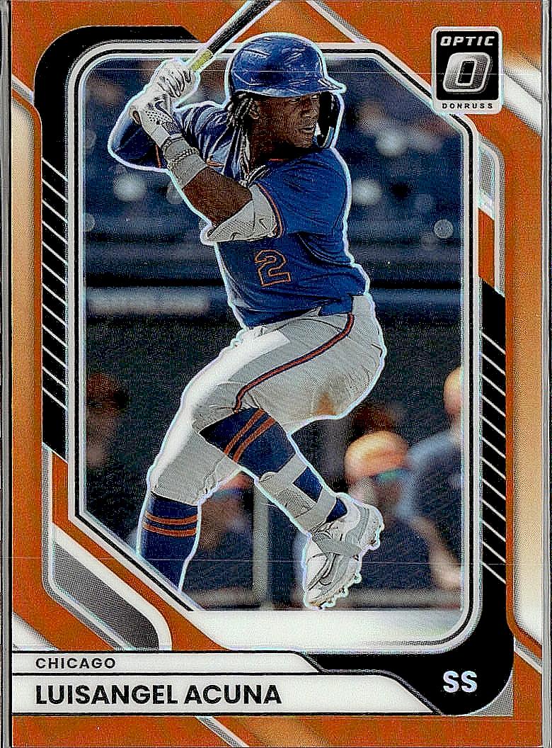 2026 Donruss #8 Luisangel Acuna Optic Orange #/199