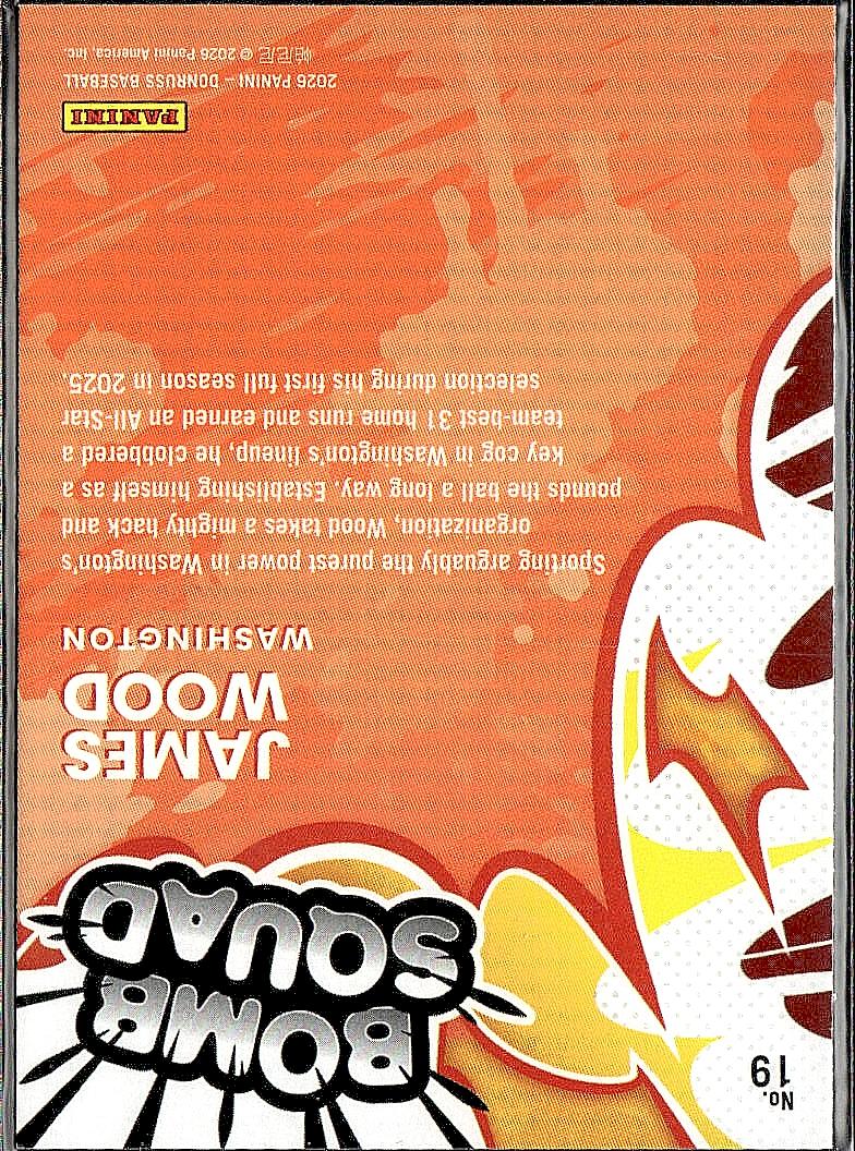 2026 Donruss #19 James Wood Bomb Squad