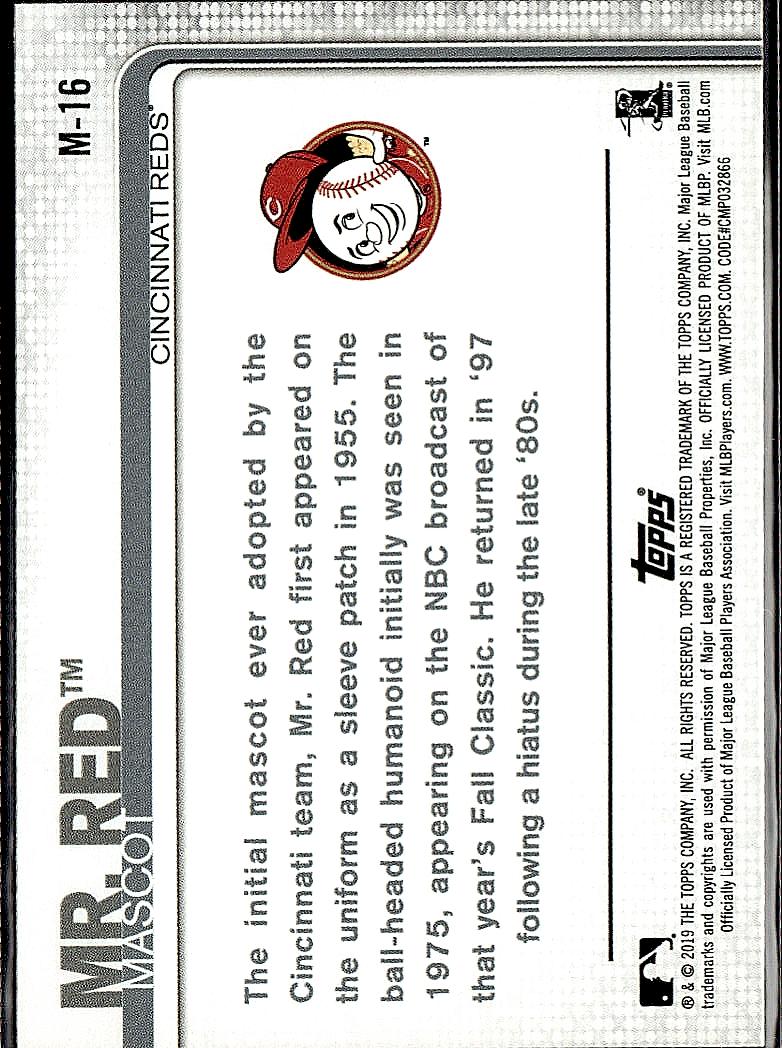 2019 Topps Opening Day #M-1 Blooper Mascots