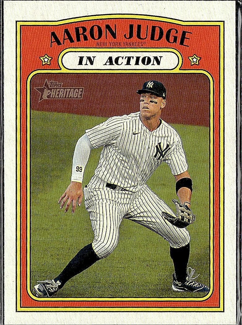 2021 Topps Heritage #122 Aaron Judge Flip Stock