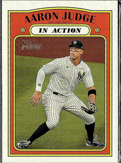 2021 Topps Heritage #122 Aaron Judge Flip Stock