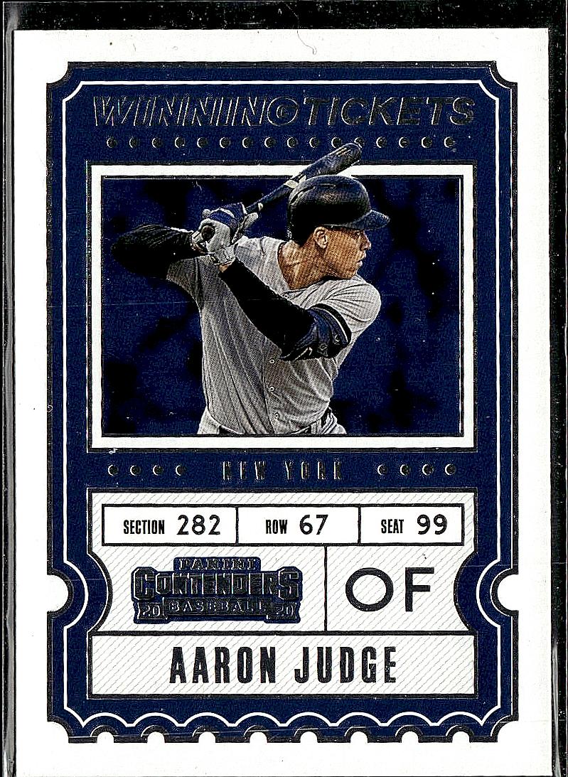 2020 Panini Contenders #WT-14 Aaron Judge Winning Tickets