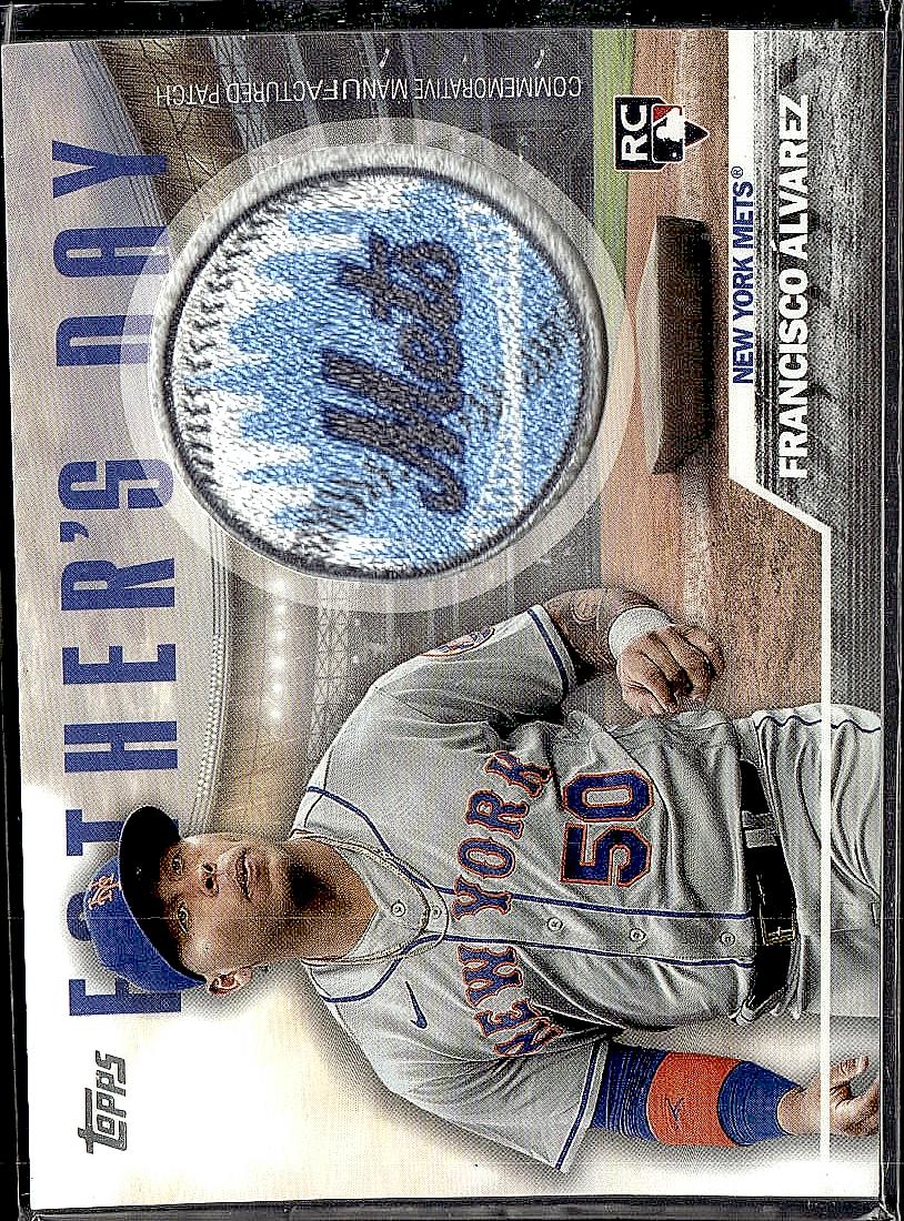 2023 Topps #FD-FA Francisco Alvarez Father's Day Commemorative Team Patches
