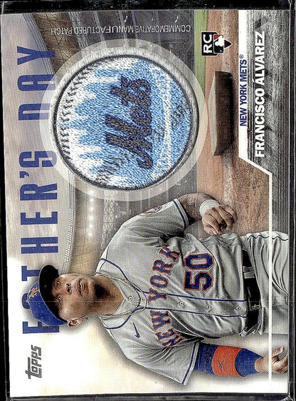 2023 Topps #FD-FA Francisco Alvarez Father's Day Commemorative Team Patches