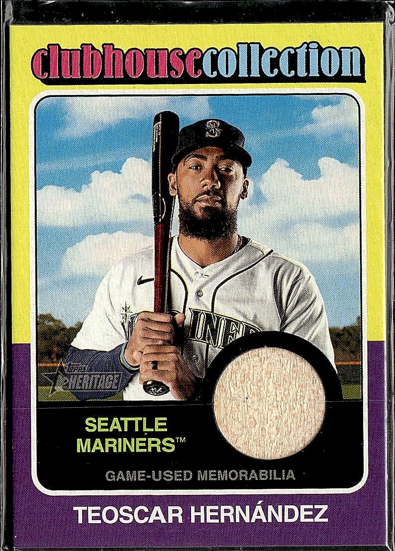 2024 Topps Heritage #CCR-THE Teoscar Hernández Clubhouse Collection Relics