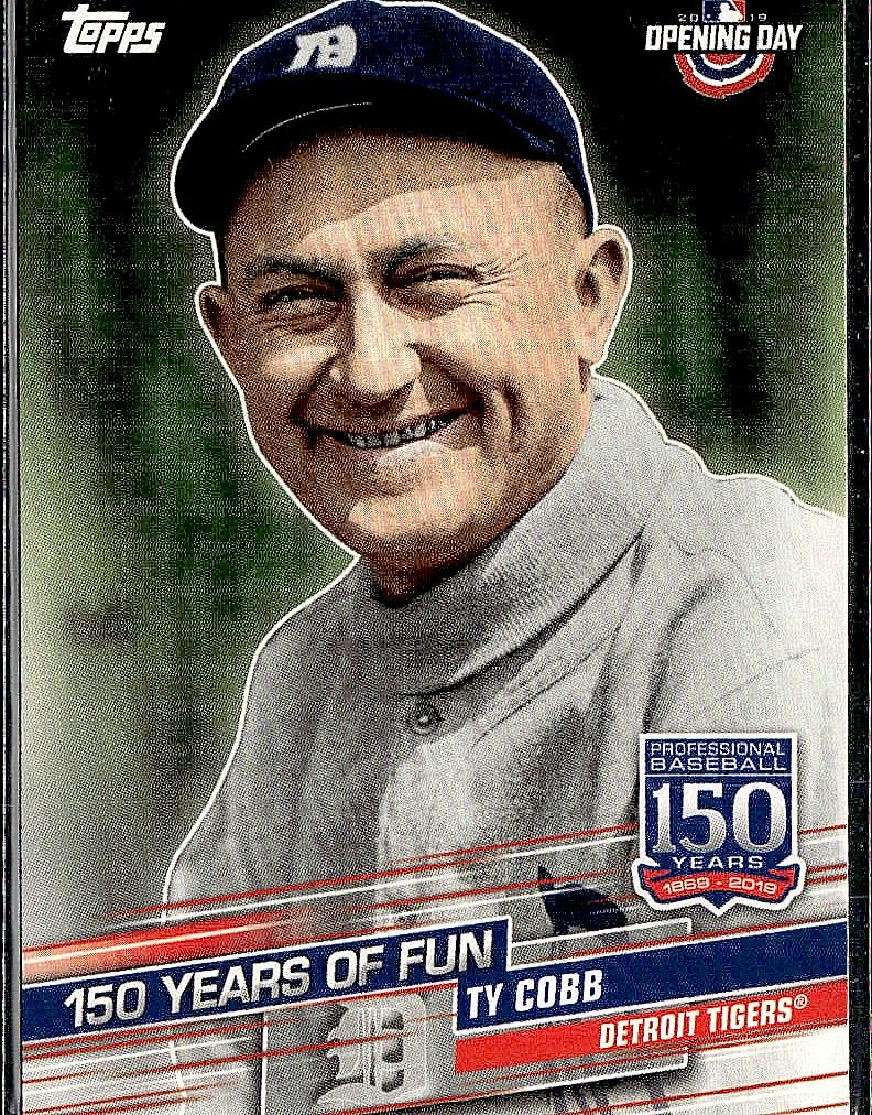 2019 Topps Opening Day #YOF-1 Ty Cobb 150 Years of Fun