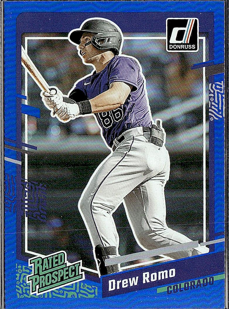2023 Donruss #87 Drew Romo Holo Blue