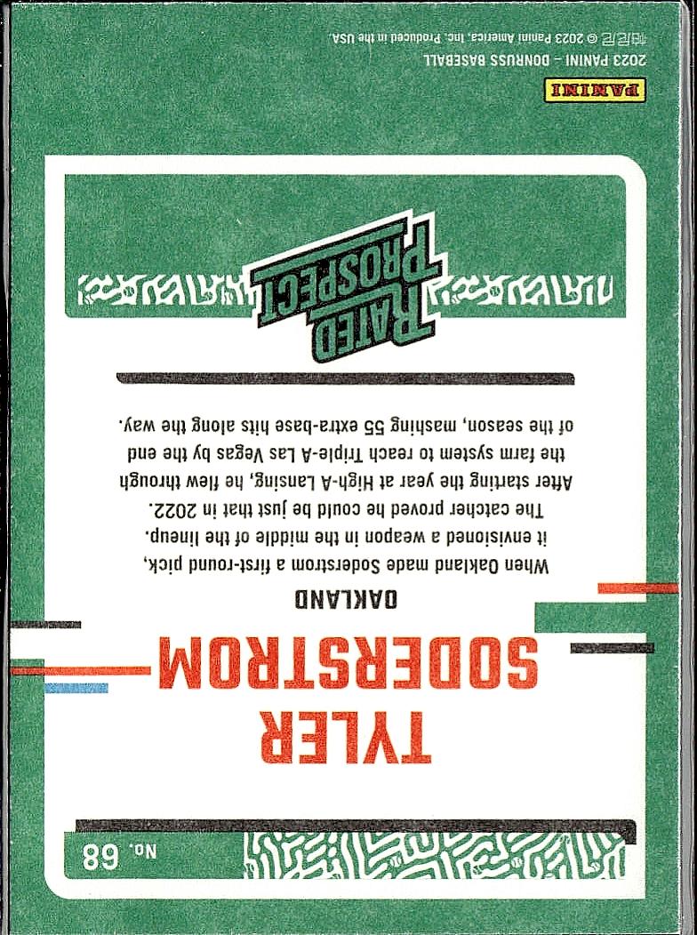 2023 Donruss #68 Tyler Soderstrom Independence Day