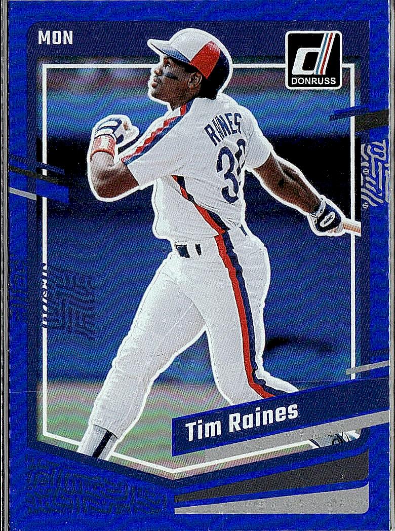 2023 Donruss #223 Tim Raines Holo Blue