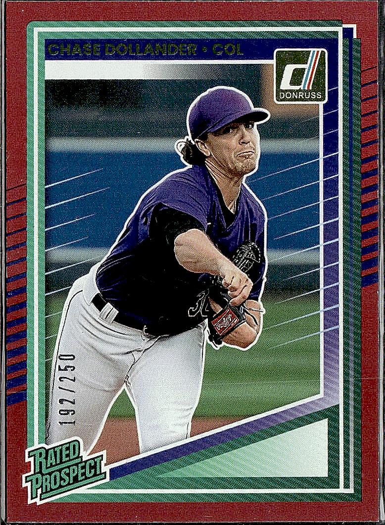 2025 Donruss #134 Chase Dollander Red #/250