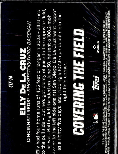 2024 Topps #CTF-14 Elly De La Cruz Covering the Field