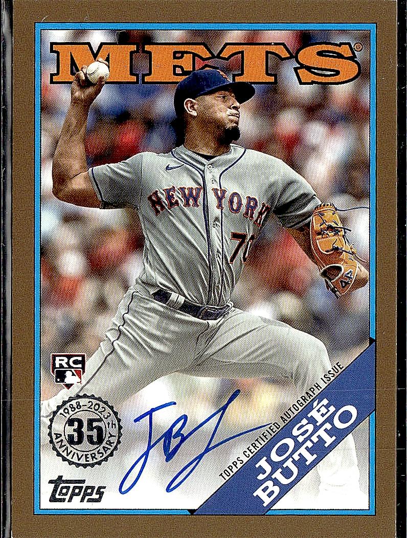 2023 Topps Update #88BA-JB José Butto 88 Topps Throwback Autographs Gold #/50