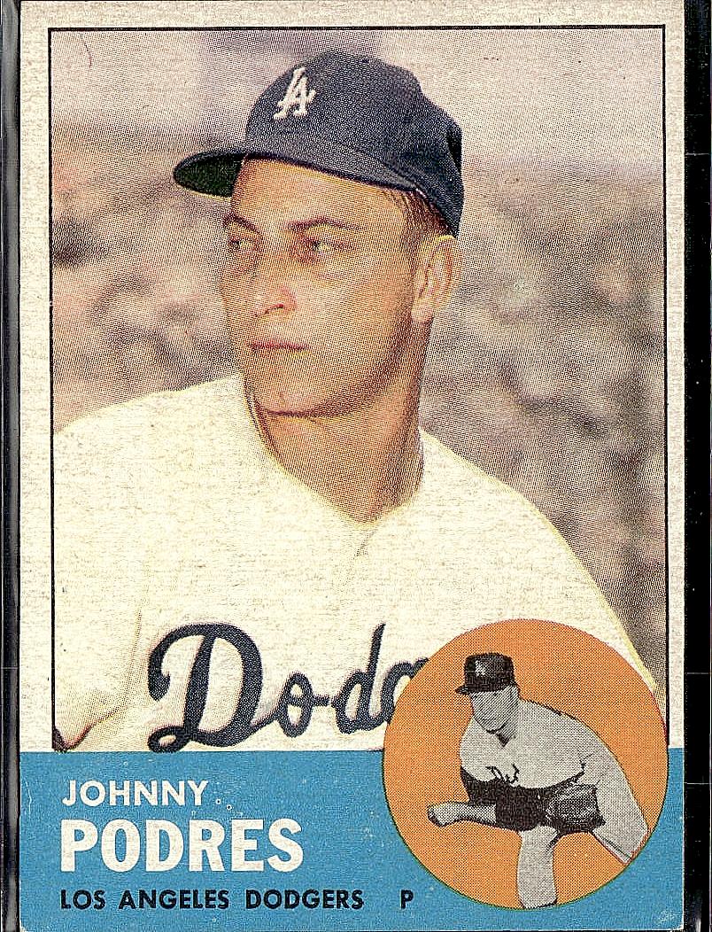1963 Topps #150 Johnny Podres