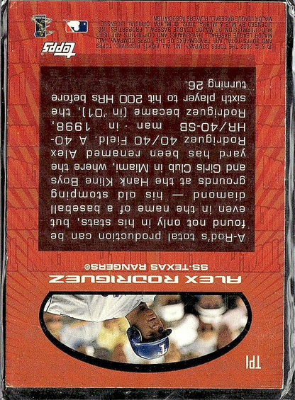 2002 Topps Total #TP1 Alex Rodriguez Total Production